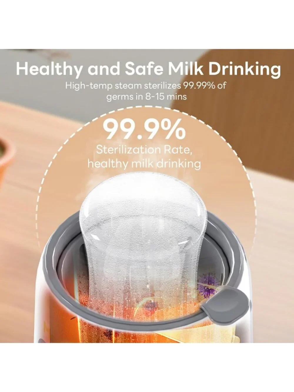 8-in-1 Fast Baby Bottle Warmer | Multifunctional for Breastmilk & Formula, Auto